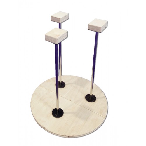 Hand Stand triple Canes (1 x Rotational) - Pro - 75cm tall Acrobatic
